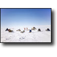 Our camp at the head of the Beardmore Glacier in Antarctica. (PAM)
